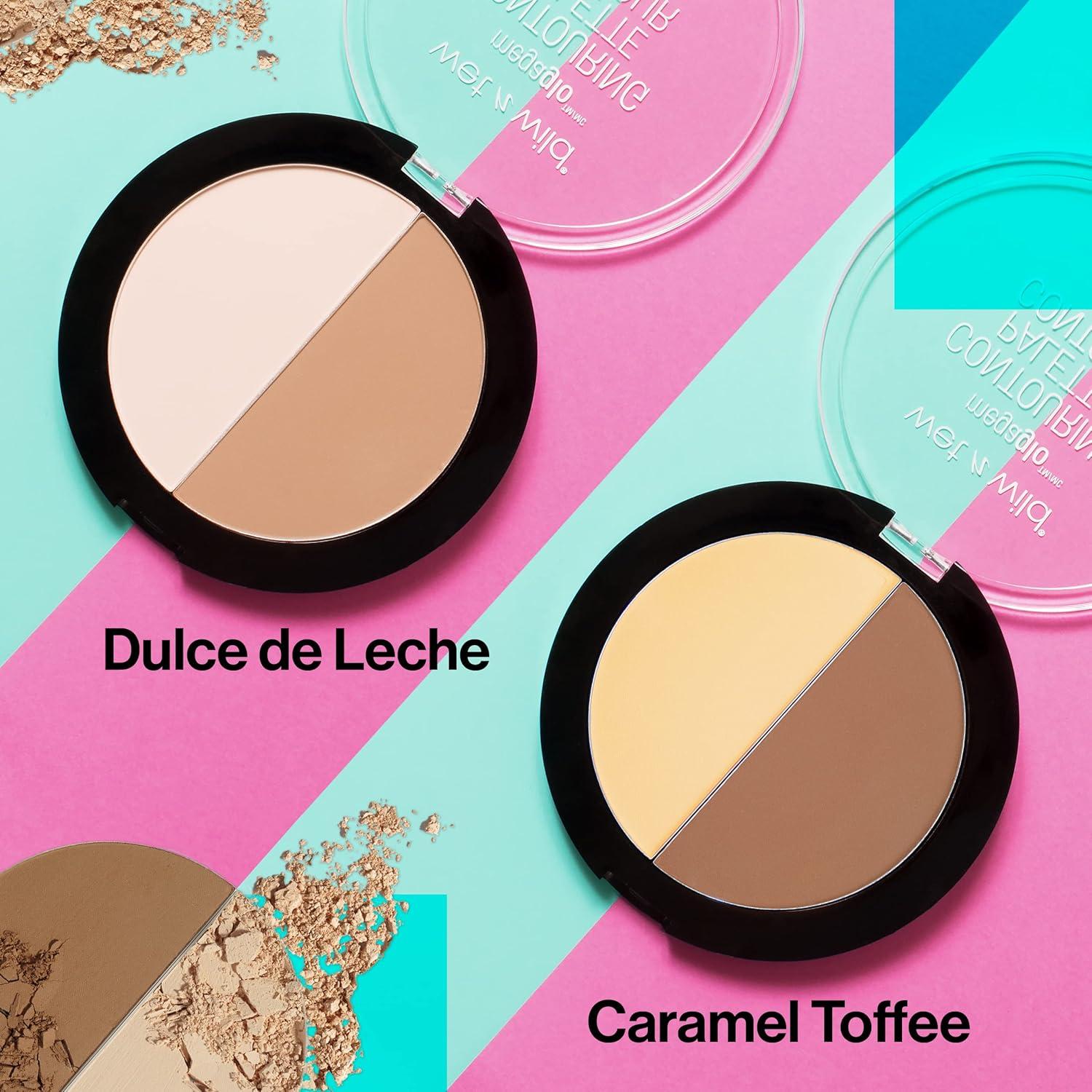 wet n wild MegaGlo Contour Palette, Dulce De Leche | Contouring Powder Face Kit | Flawlessly Sculpted Face(Dulce De Leche)