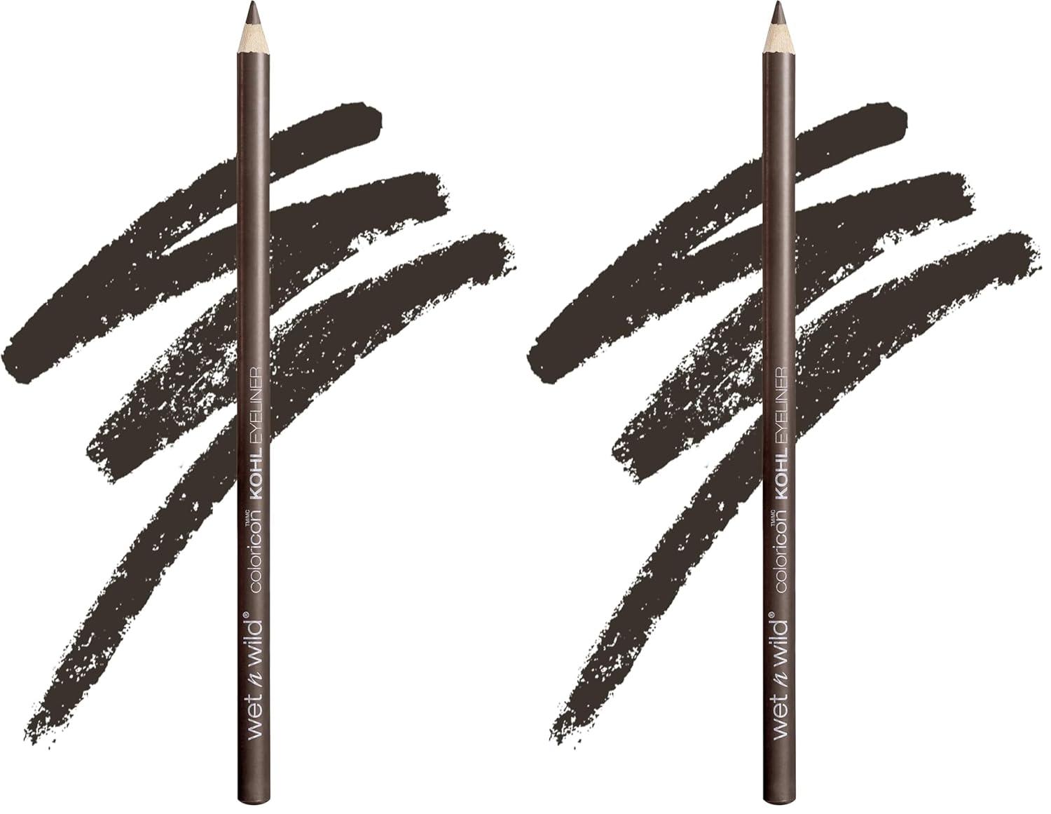 wet n wild Color Icon Kohl Eyeliner Pencil – Rich Hyper-Pigmented Color, Smooth Creamy Application, Long-Wearing Matte Finish Versatility, Cruelty-Free – Baby’s Got Black(Pretty in Mink)