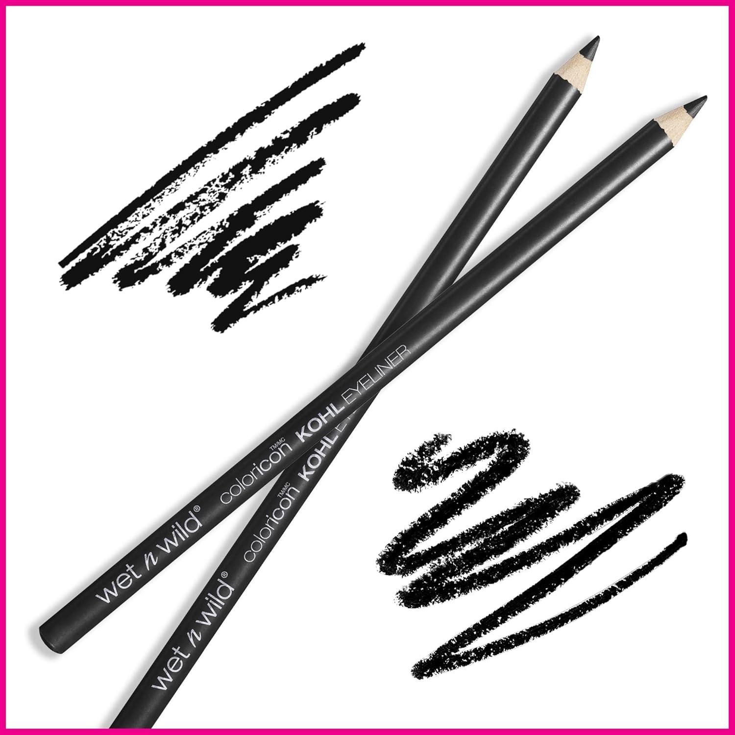 wet n wild Color Icon Kohl Eyeliner Pencil – Rich Hyper-Pigmented Color, Smooth Creamy Application, Long-Wearing Matte Finish Versatility, Cruelty-Free – Baby’s Got Black(Baby’s Got Black)