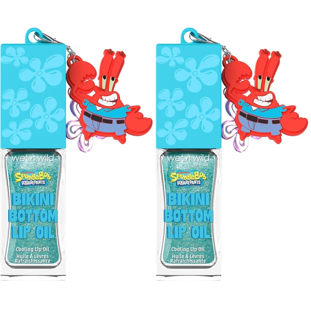 wet n wild Spongebob Bikini Bottom Cooling Lip Oil – Thar She Blows(1 Count (Pack of 2))