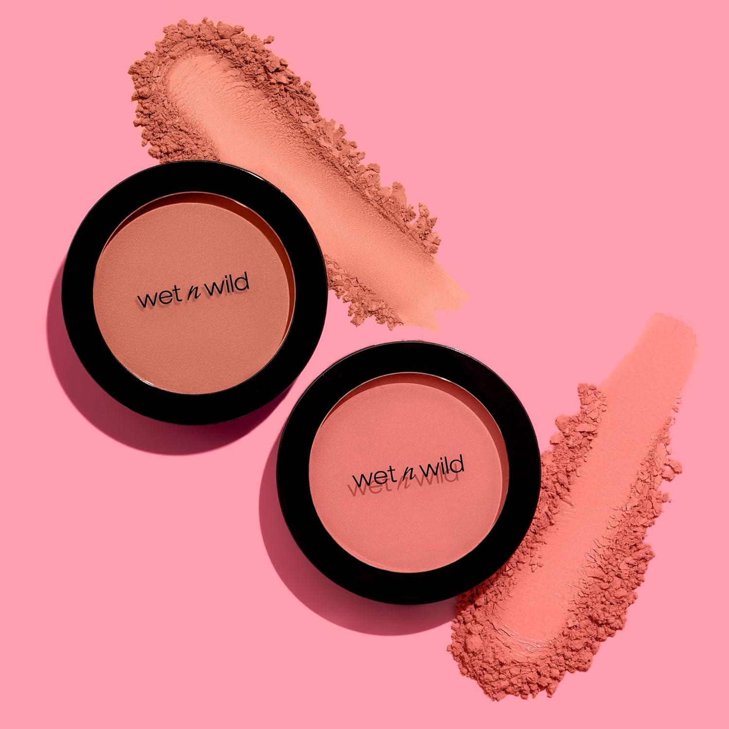 wet n wild Color Icon Blush, Effortless Matte Natural Sheer Glow & Seamless Blend, Luxuriously Infused Smooth Jojoba Oil, Cruelty-Free & Vegan – Pinch Me Pink