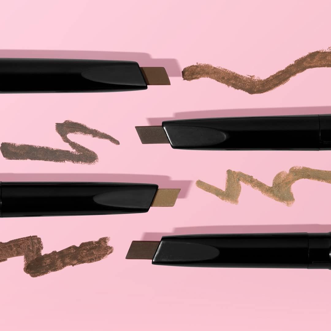 wet n wild Ultimate Eyebrow Retractable Definer Pencil, Medium Brown, Dual-Sided Brow Brush, Fine Tip, Shapes, Defines, Fills Brow Makeup(Medium Brown)
