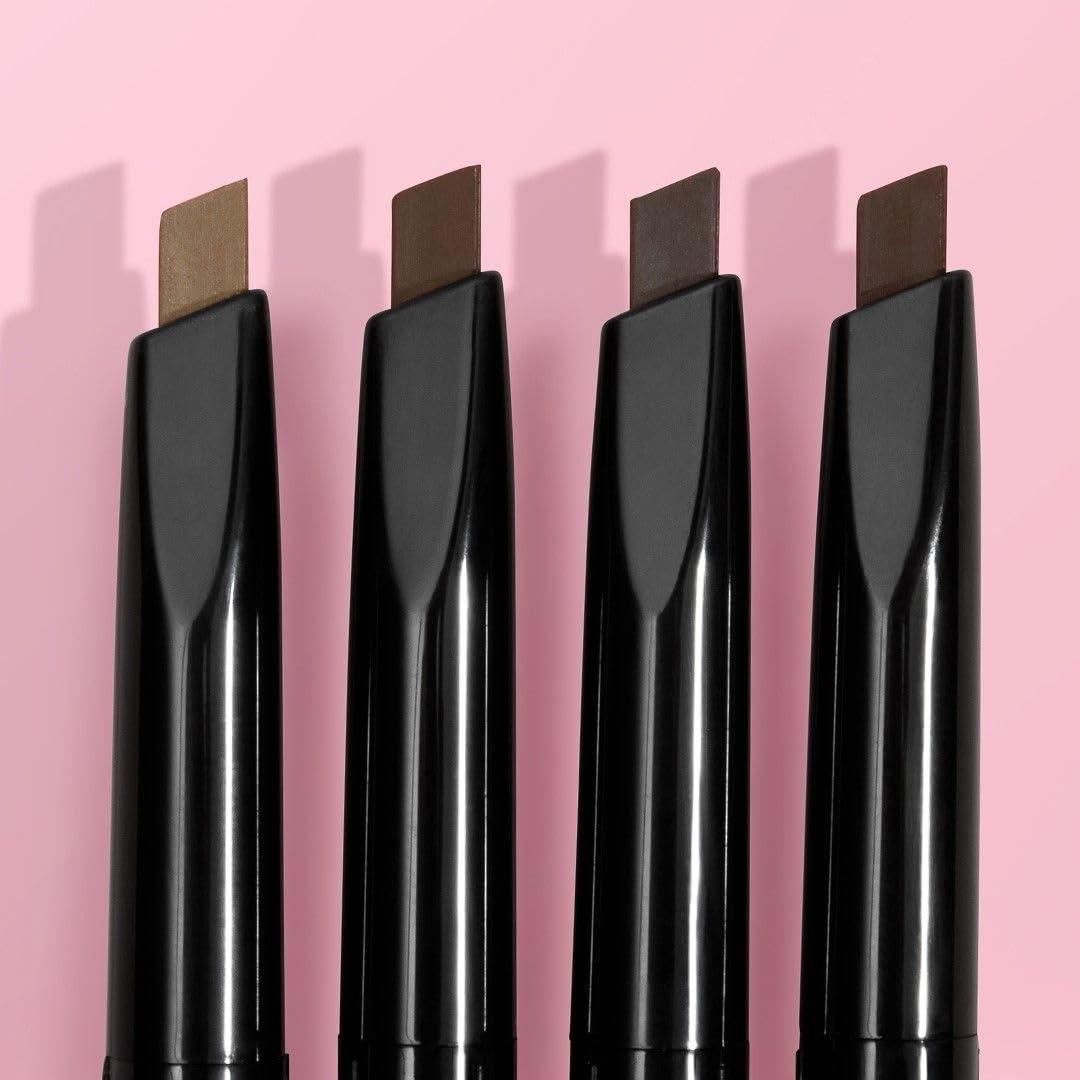 wet n wild Ultimate Eyebrow Retractable Definer Pencil, Medium Brown, Dual-Sided Brow Brush, Fine Tip, Shapes, Defines, Fills Brow Makeup(Medium Brown)