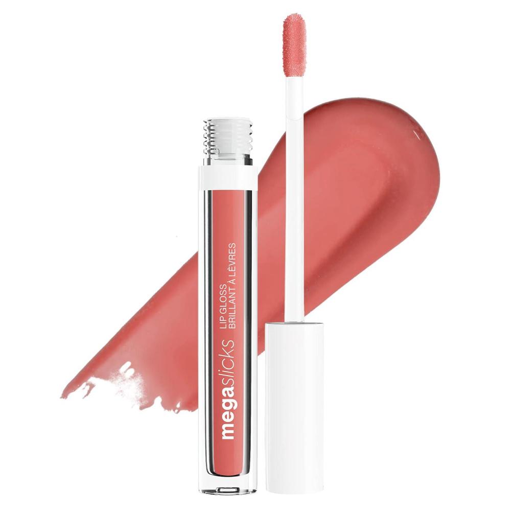 wet n wild MegaSlicks Lip Gloss, Ultra-Glossy, Vitamin-E Enriched, Ultra-Gloss High Shine Moisturizing, Cruelty-Free & Vegan – Attitude Check(1 Count (Pack of 1))
