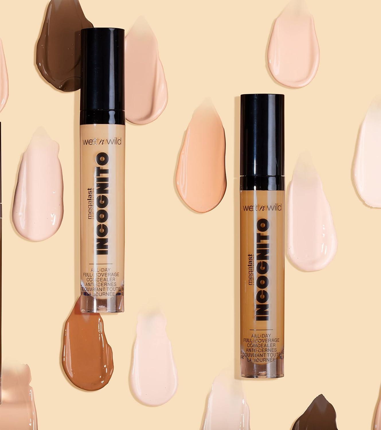 Matte Concealer By Wet n Wild Mega Last Incognito All-Day Full Coverage Liquid Matte Concealer, Light Medium, 0.18 Ounce(Light Medium)