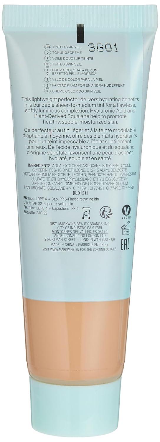 wet n wild Bare Focus Tinted Hydrator Tinted Skin Veil, Lightweight Buildable Coverage with Hyaluronic Acid & Vegan Squalane, Sheer-to-Medium Coverage, Semi-Matte Finish, Cruelty-Free – Light Medium(Medium Tan)