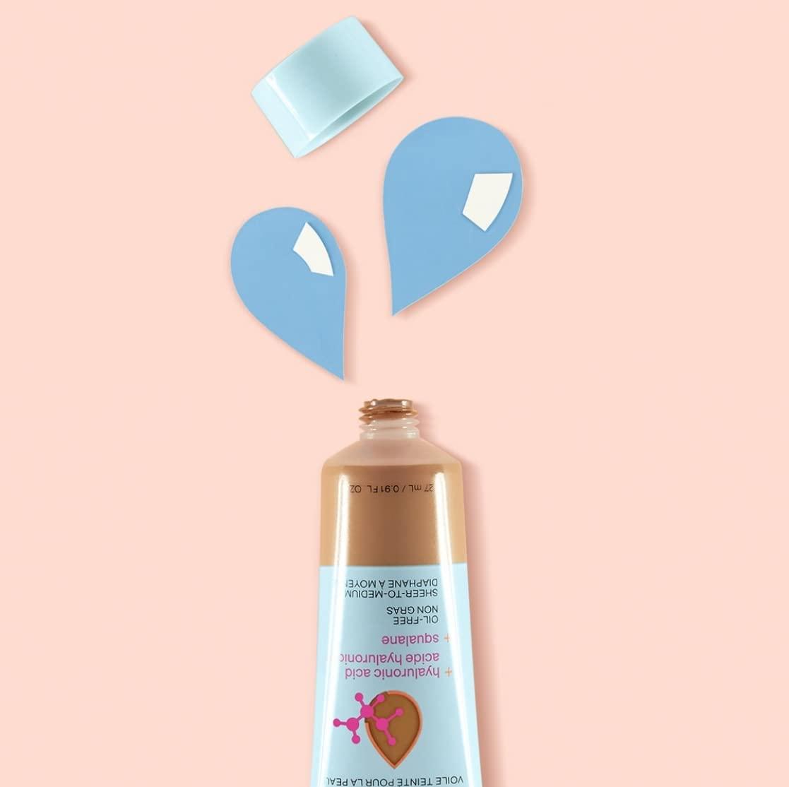 wet n wild Bare Focus Tinted Hydrator Tinted Skin Veil, Lightweight Buildable Coverage with Hyaluronic Acid & Vegan Squalane, Sheer-to-Medium Coverage, Semi-Matte Finish, Cruelty-Free – Light Medium(Medium Deep)