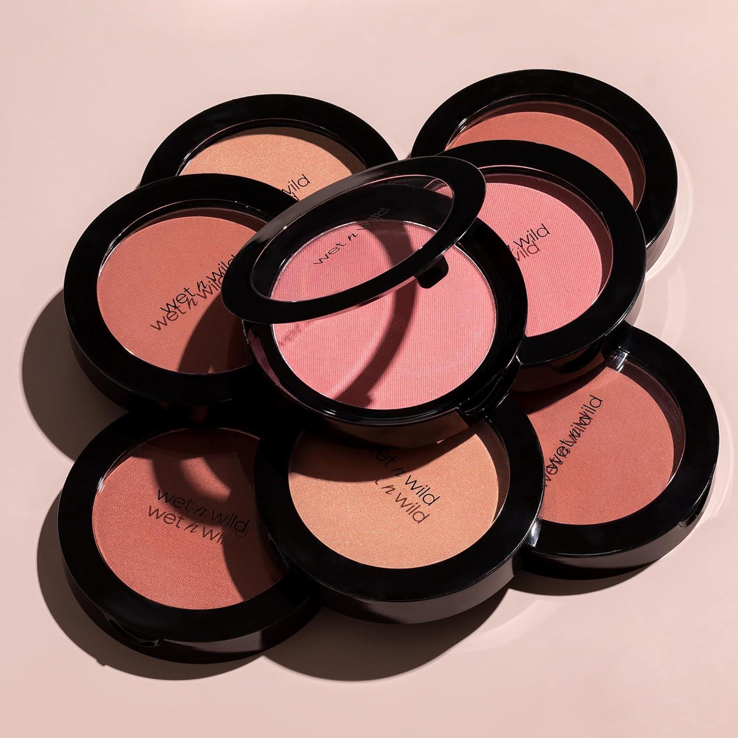 wet n wild Color Icon Blush, Effortless Matte Natural Sheer Glow & Seamless Blend, Luxuriously Infused Smooth Jojoba Oil, Cruelty-Free & Vegan – Pearlescent Pink(Packaged)