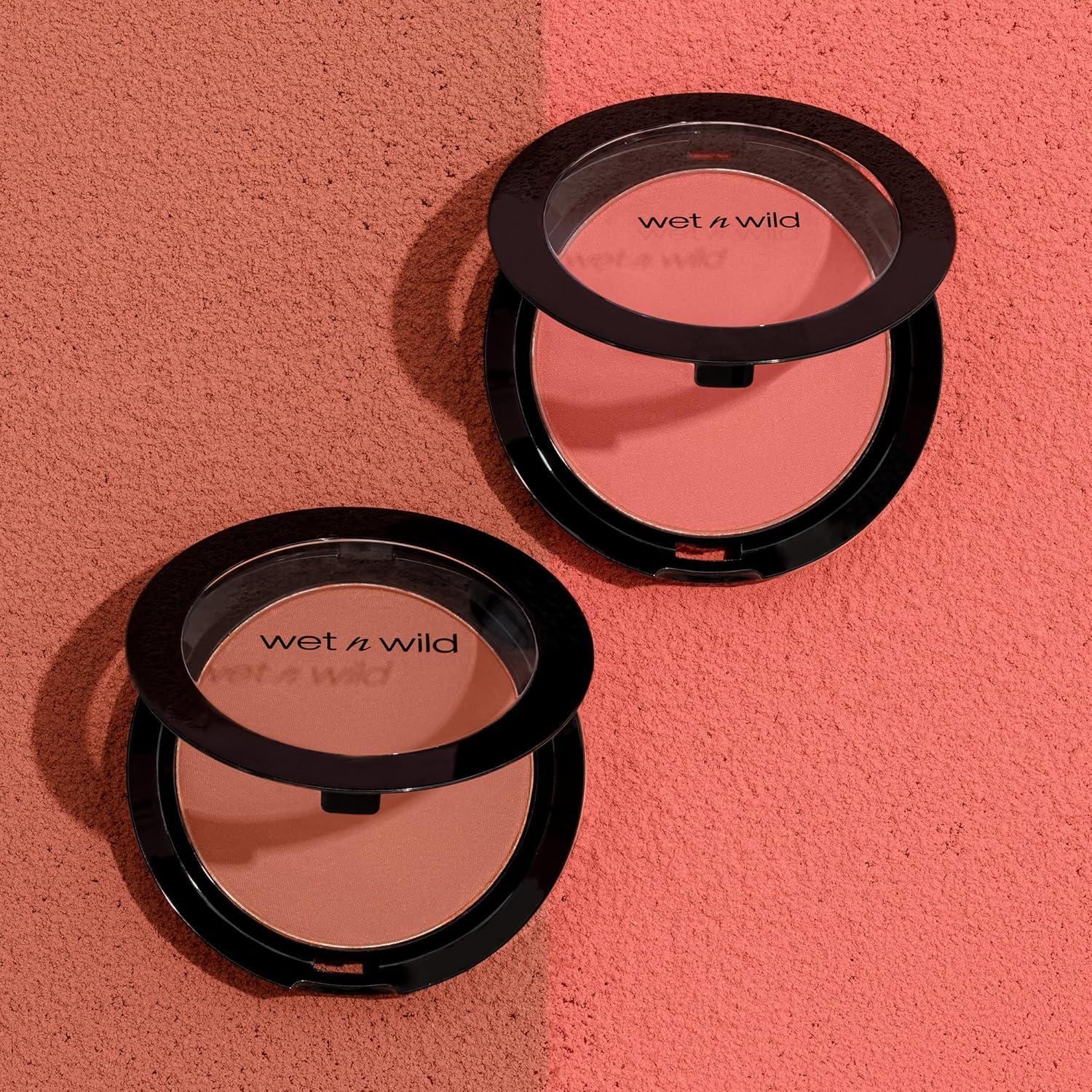 wet n wild Color Icon Blush, Effortless Matte Natural Sheer Glow & Seamless Blend, Luxuriously Infused Smooth Jojoba Oil, Cruelty-Free & Vegan – Pearlescent Pink(Packaged)