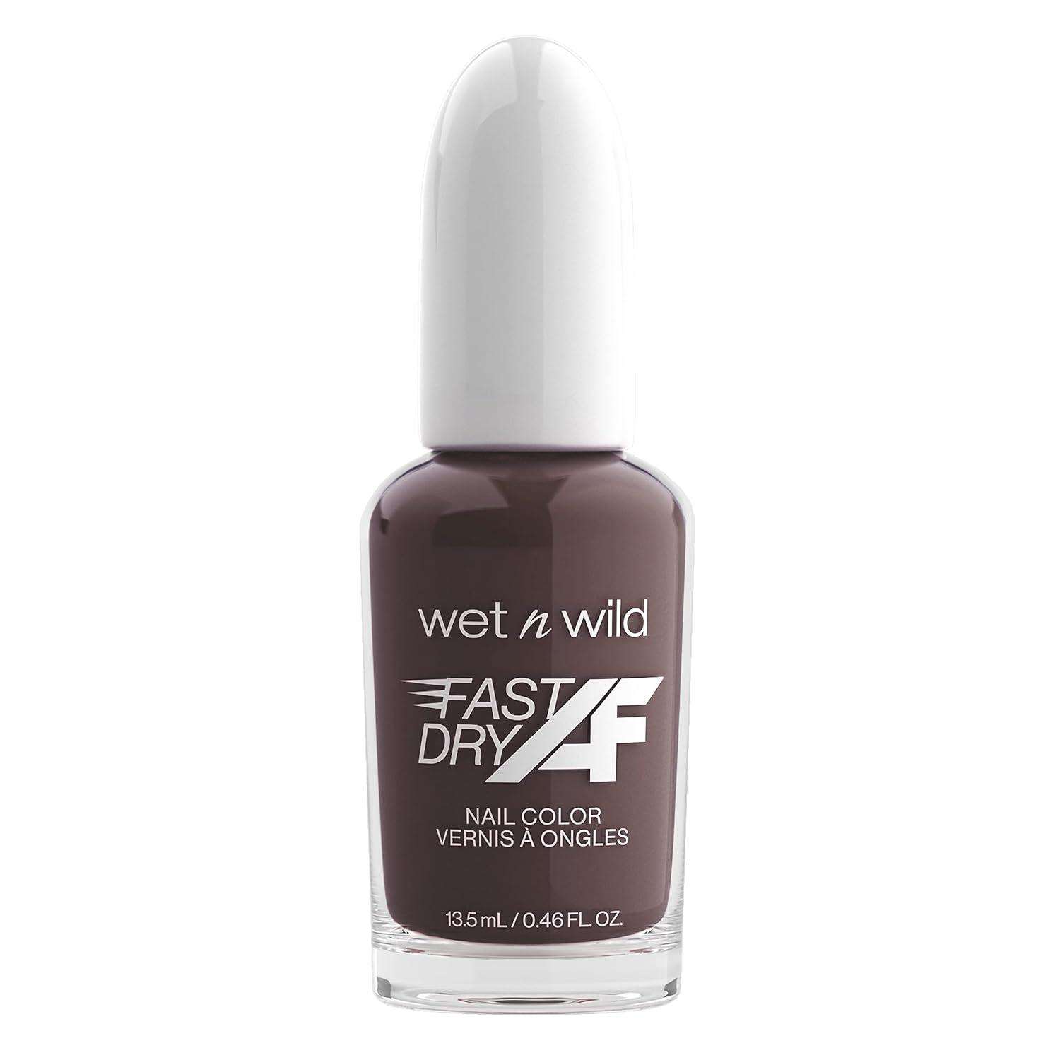 wet n wild Fast Dry AF Nail Polish, Quick 40 Second Dry Time, Long Lasting High-Shine – Red Light District(Get Stoned)