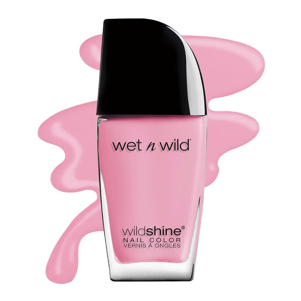 wet n wild Wild Shine Nail Polish, Clear Nail Protector(Tickled Pink)