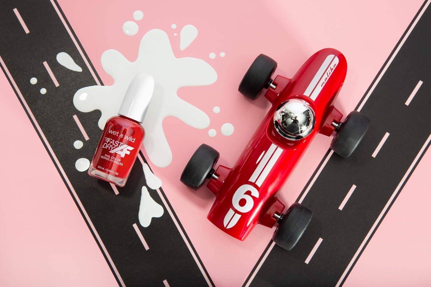 wet n wild Fast Dry AF Nail Polish, Quick 40 Second Dry Time, Long Lasting High-Shine – Red Light District(Red Light District)