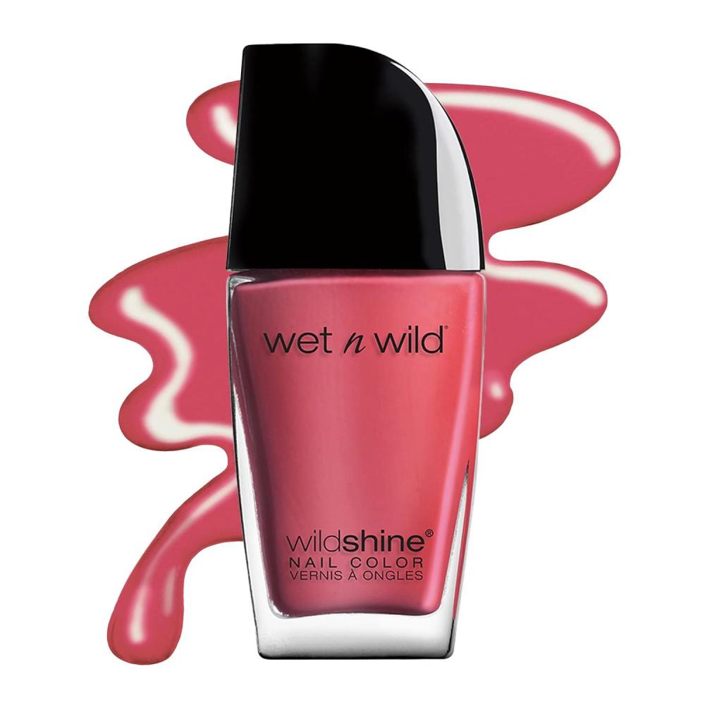 wet n wild Wild Shine Nail Polish, Clear Nail Protector(Lavender Crème)