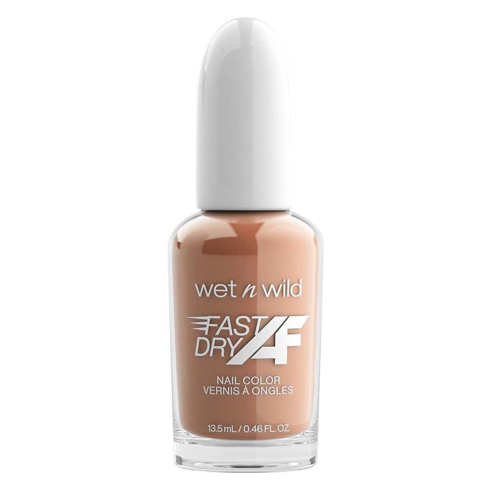 wet n wild Fast Dry AF Nail Polish, Quick 40 Second Dry Time, Long Lasting High-Shine – Red Light District(Sorry  I’m Latte)