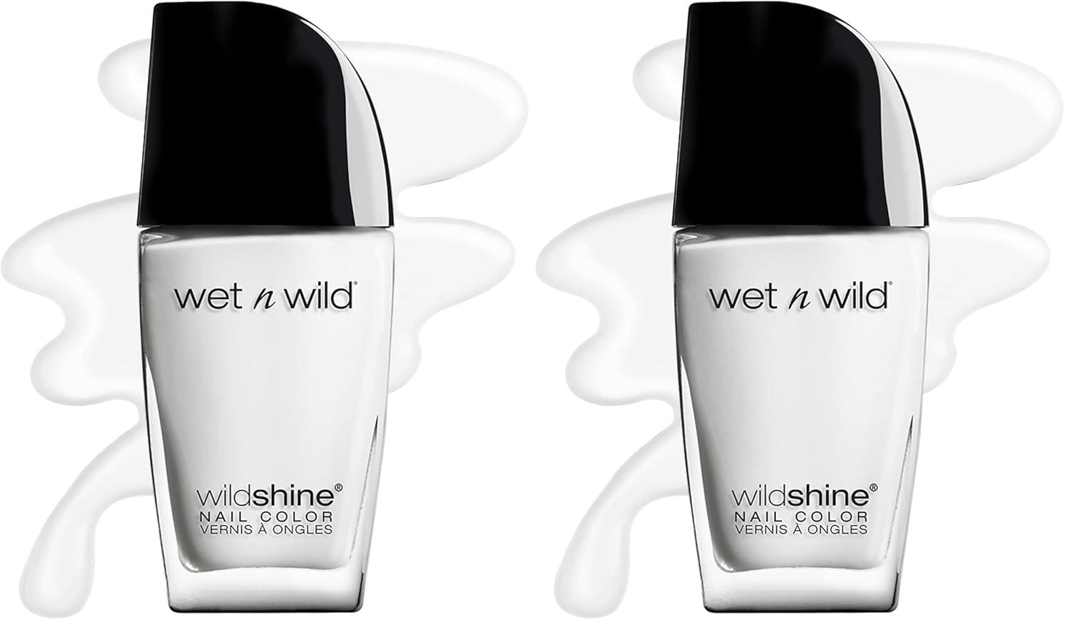 wet n wild Wild Shine Nail Polish, Clear Nail Protector(French White Crème)
