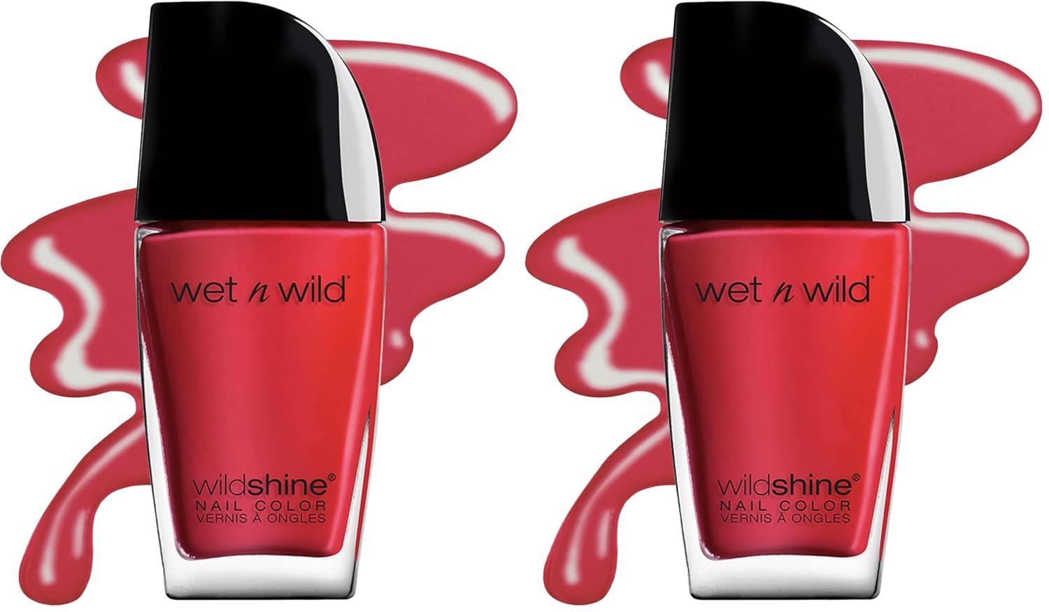 wet n wild Wild Shine Nail Polish, Clear Nail Protector(Red Red)