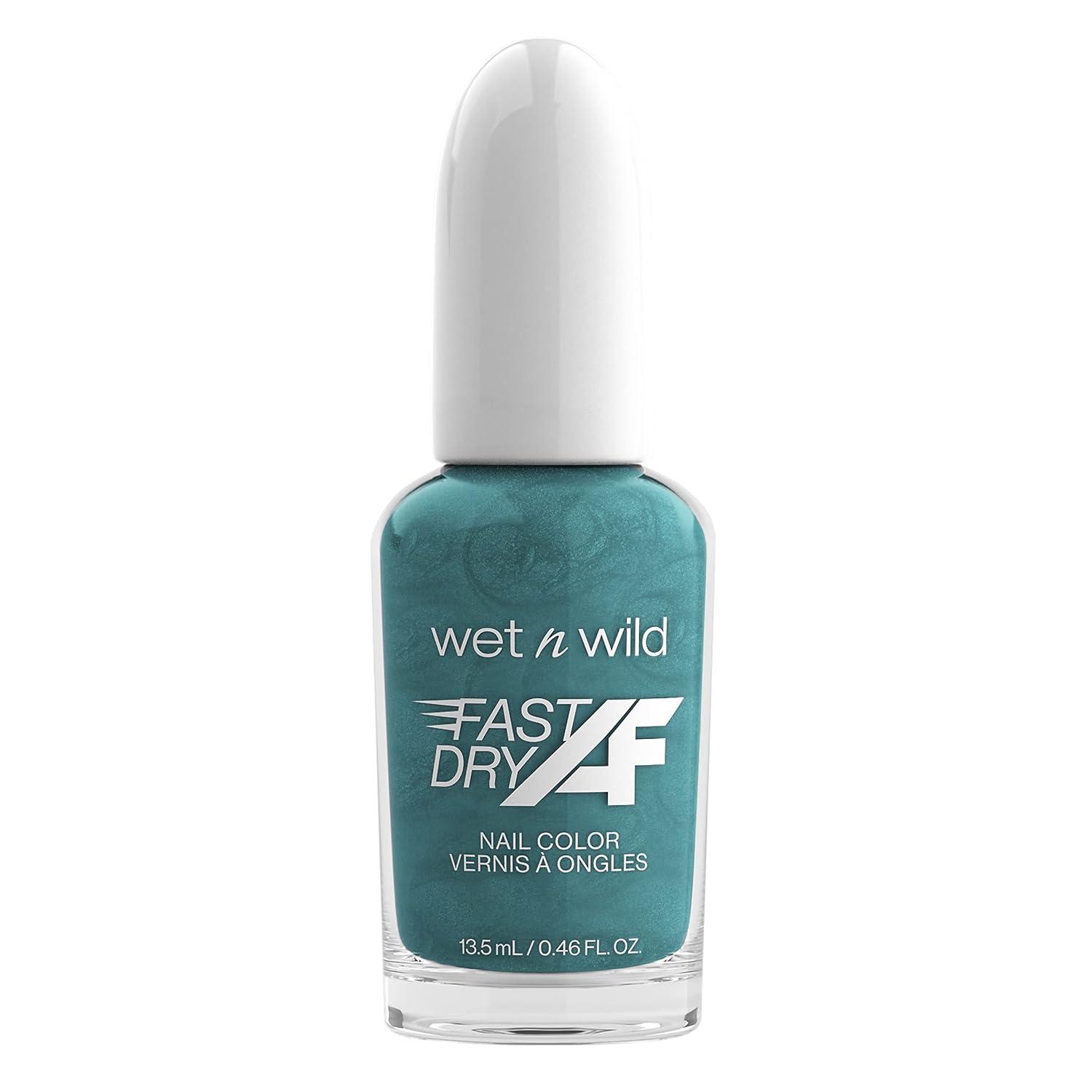 wet n wild Fast Dry AF Nail Polish, Quick 40 Second Dry Time, Long Lasting High-Shine – Red Light District(Mermaids Do Exist)