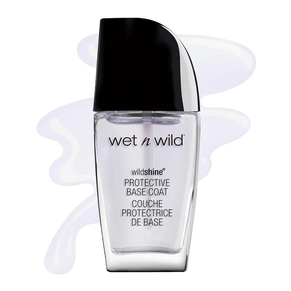wet n wild Wild Shine Nail Polish, Clear Nail Protector(Protective Base Coat)