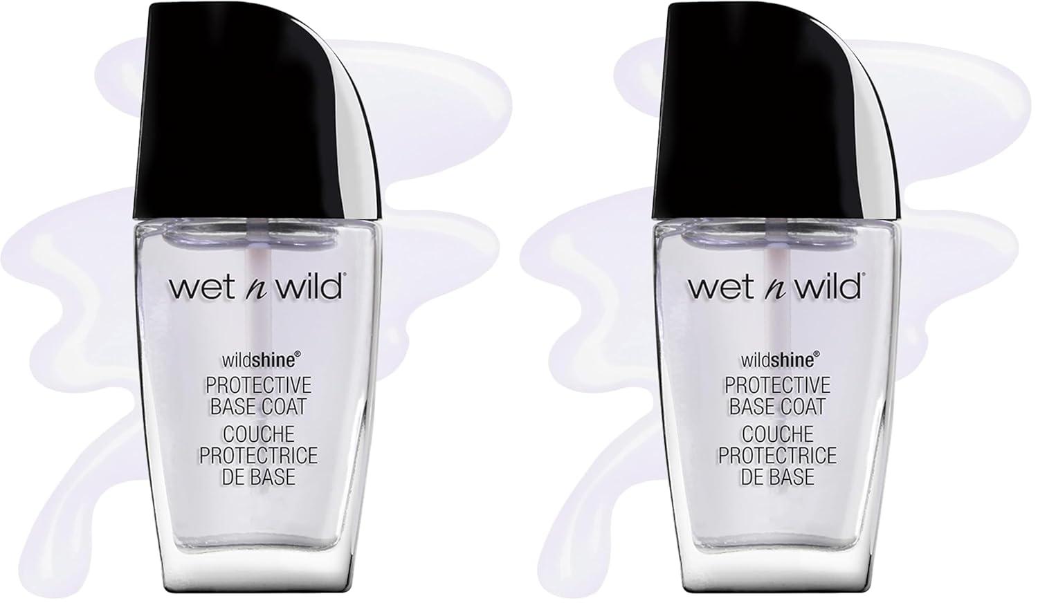 wet n wild Wild Shine Nail Polish, Clear Nail Protector(Protective Base Coat)