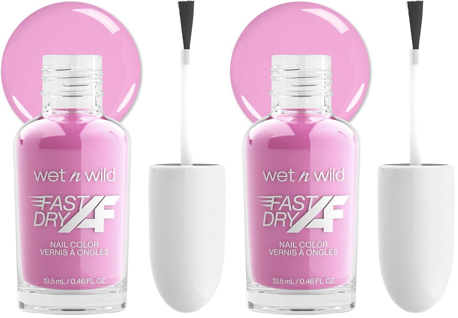 wet n wild Fast Dry AF Nail Polish, Quick 40 Second Dry Time, Long Lasting High-Shine – Red Light District(Heels On The Beach)