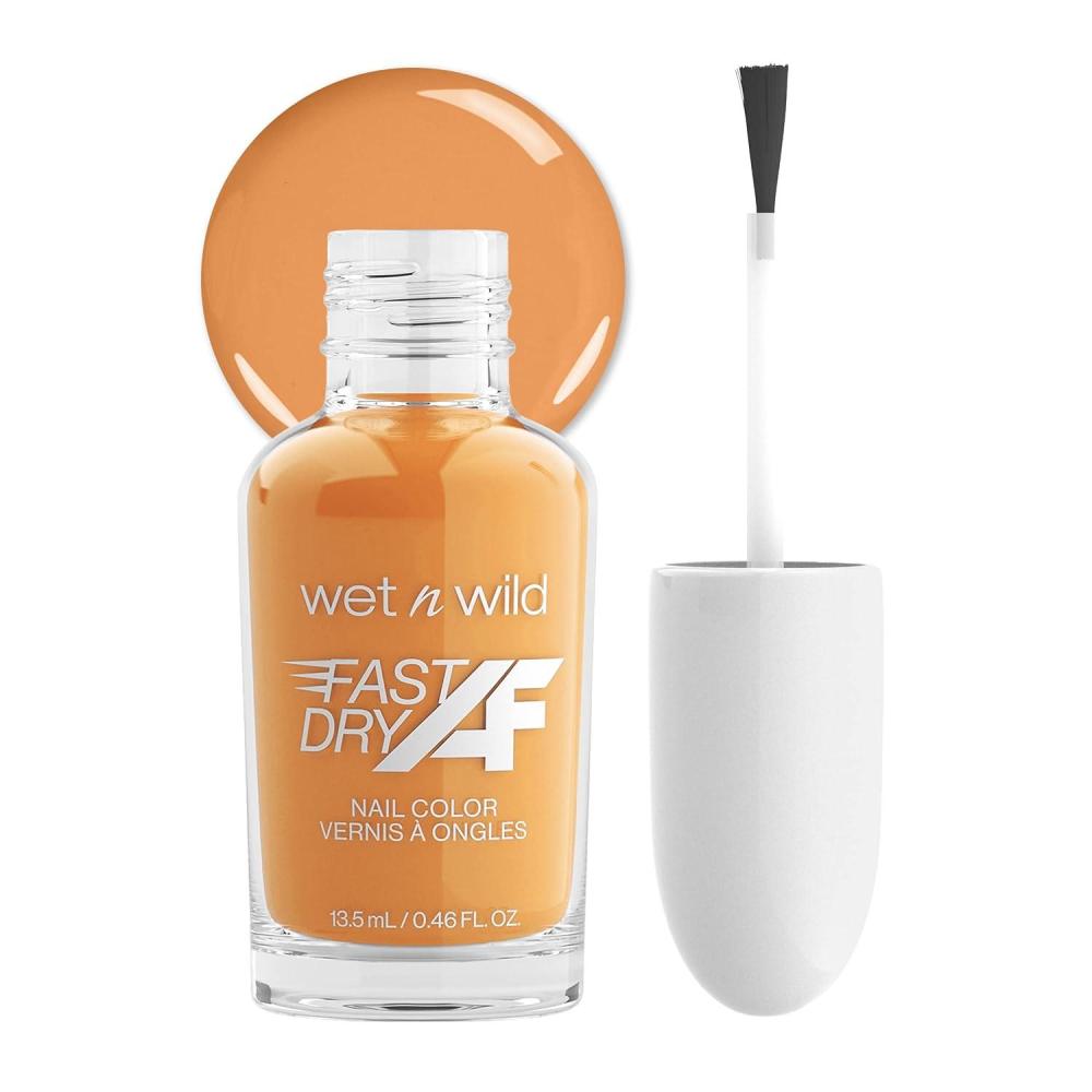 wet n wild Fast Dry AF Nail Polish, Quick 40 Second Dry Time, Long Lasting High-Shine – Red Light District(Potassium-Rich)