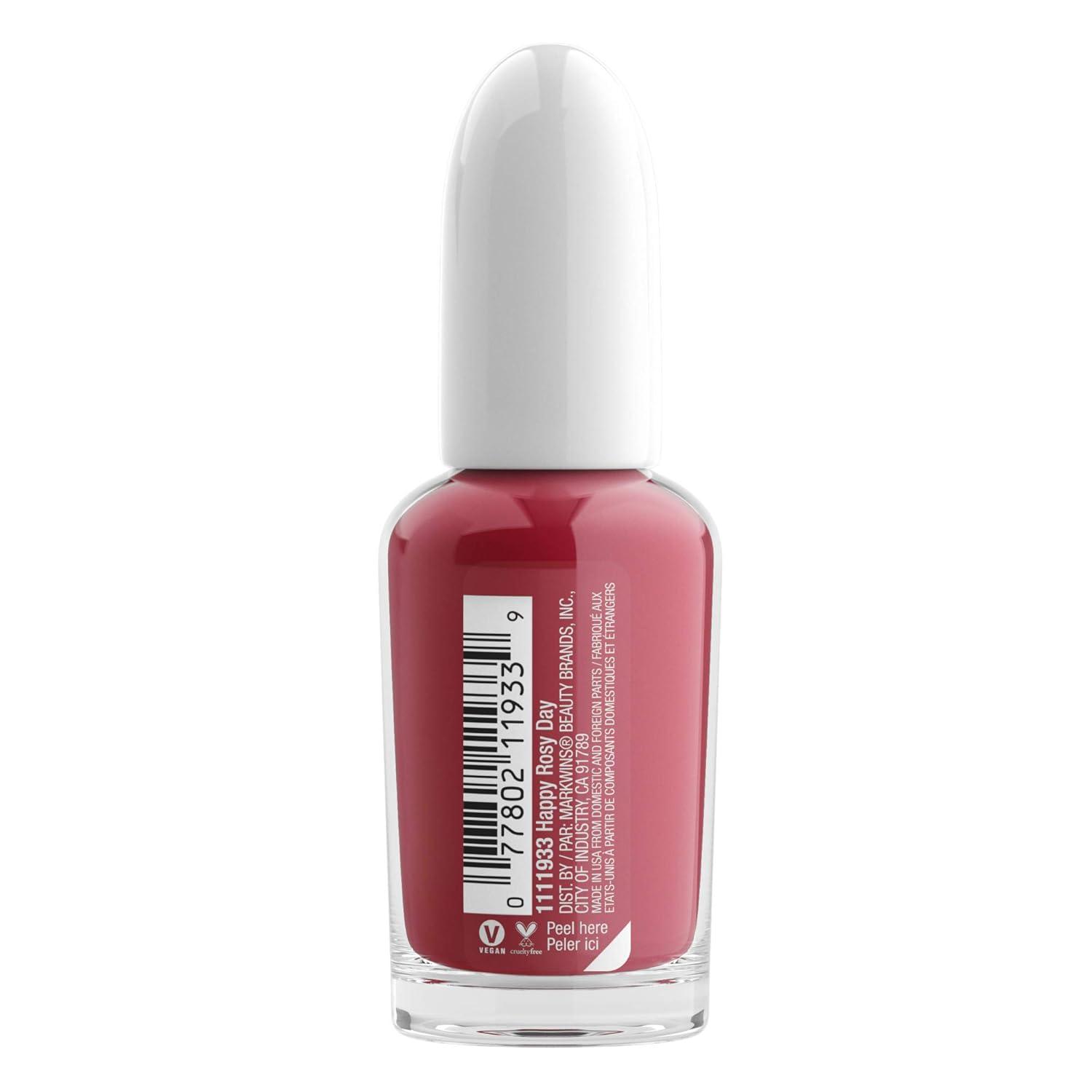 wet n wild Fast Dry AF Nail Polish, Quick 40 Second Dry Time, Long Lasting High-Shine – Red Light District(Happy Rosy Day)
