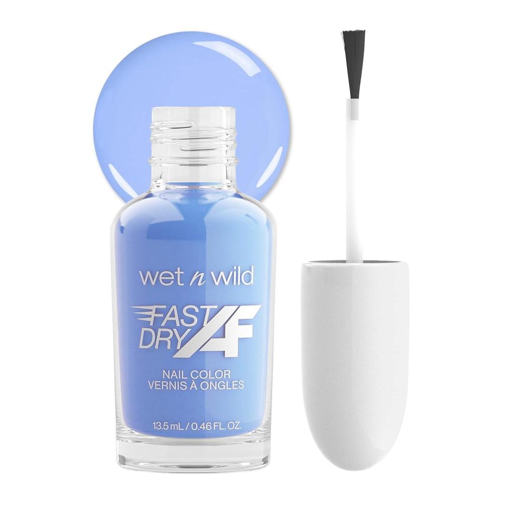 wet n wild Fast Dry AF Nail Polish, Quick 40 Second Dry Time, Long Lasting High-Shine – Red Light District(Sin-derella)