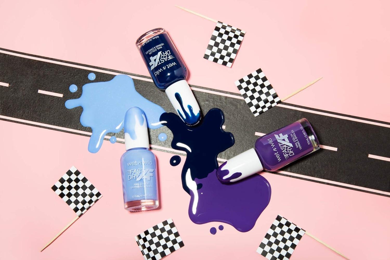 wet n wild Fast Dry AF Nail Polish, Quick 40 Second Dry Time, Long Lasting High-Shine – Red Light District(Sin-derella)
