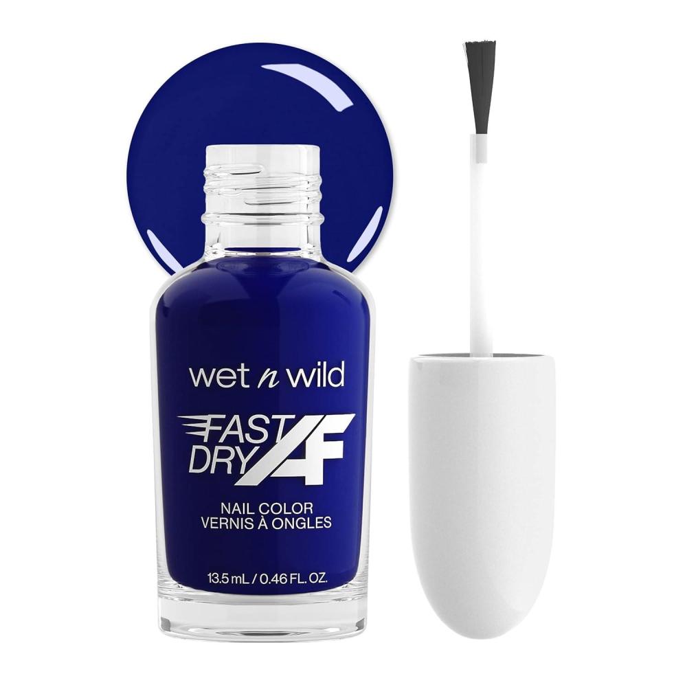 wet n wild Fast Dry AF Nail Polish, Quick 40 Second Dry Time, Long Lasting High-Shine – Red Light District(Putting on Airs)