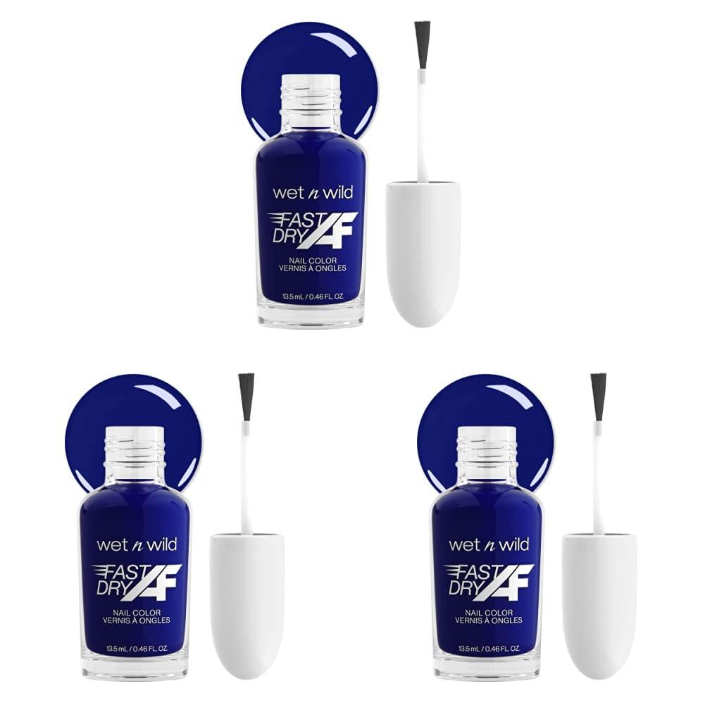 wet n wild Fast Dry AF Nail Polish, Quick 40 Second Dry Time, Long Lasting High-Shine – Red Light District(Putting on Airs)