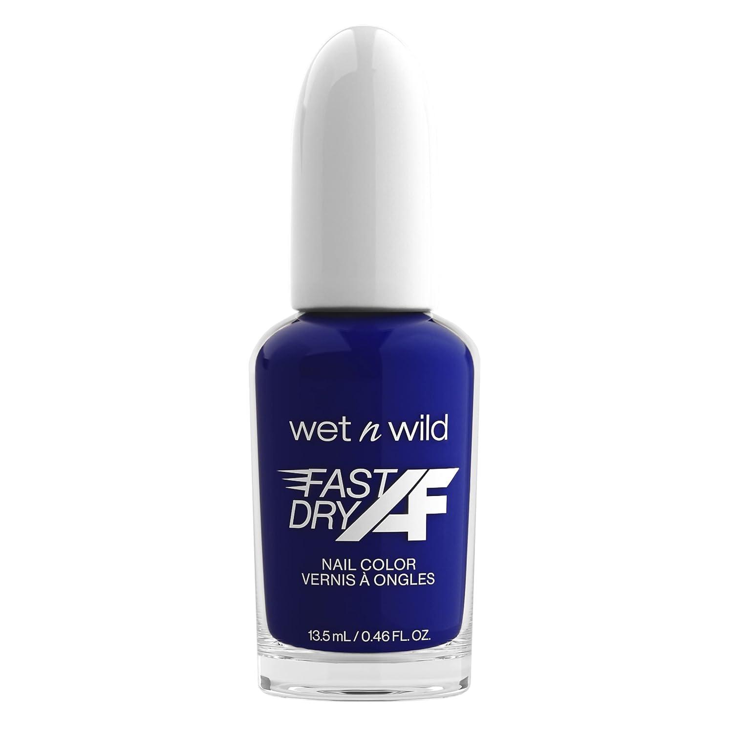 wet n wild Fast Dry AF Nail Polish, Quick 40 Second Dry Time, Long Lasting High-Shine – Red Light District(Putting on Airs)