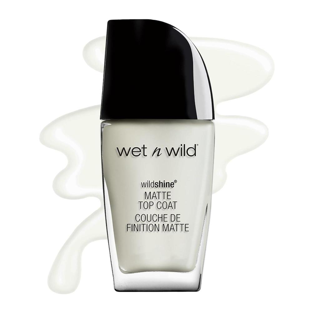 wet n wild Wild Shine Nail Polish, Clear Nail Protector(Matte Top Coat)