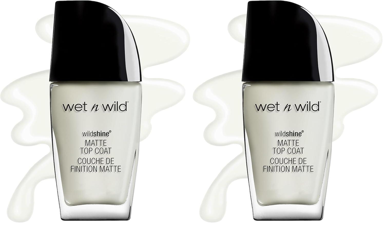 wet n wild Wild Shine Nail Polish, Clear Nail Protector(Matte Top Coat)