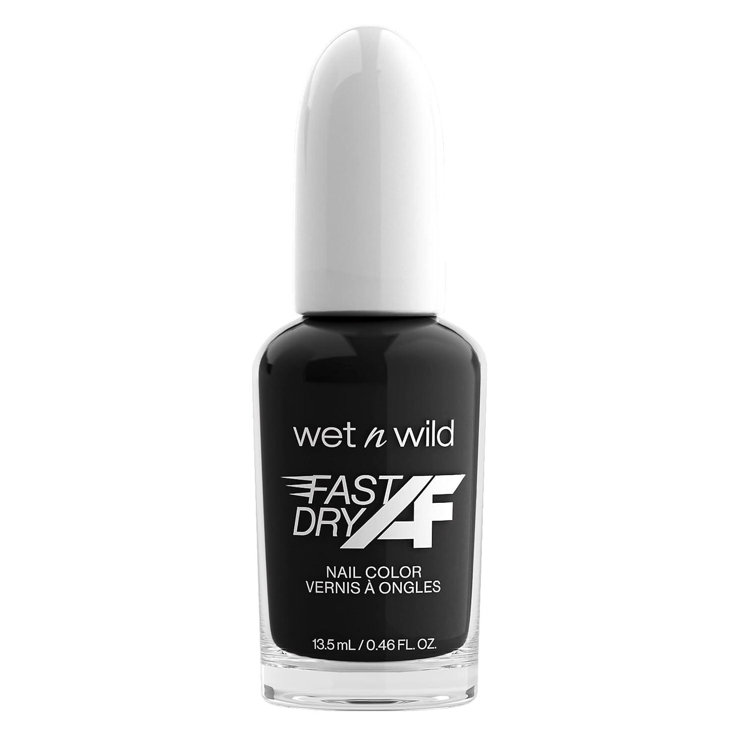 wet n wild Fast Dry AF Nail Polish, Quick 40 Second Dry Time, Long Lasting High-Shine – Red Light District(Throwing Shade)