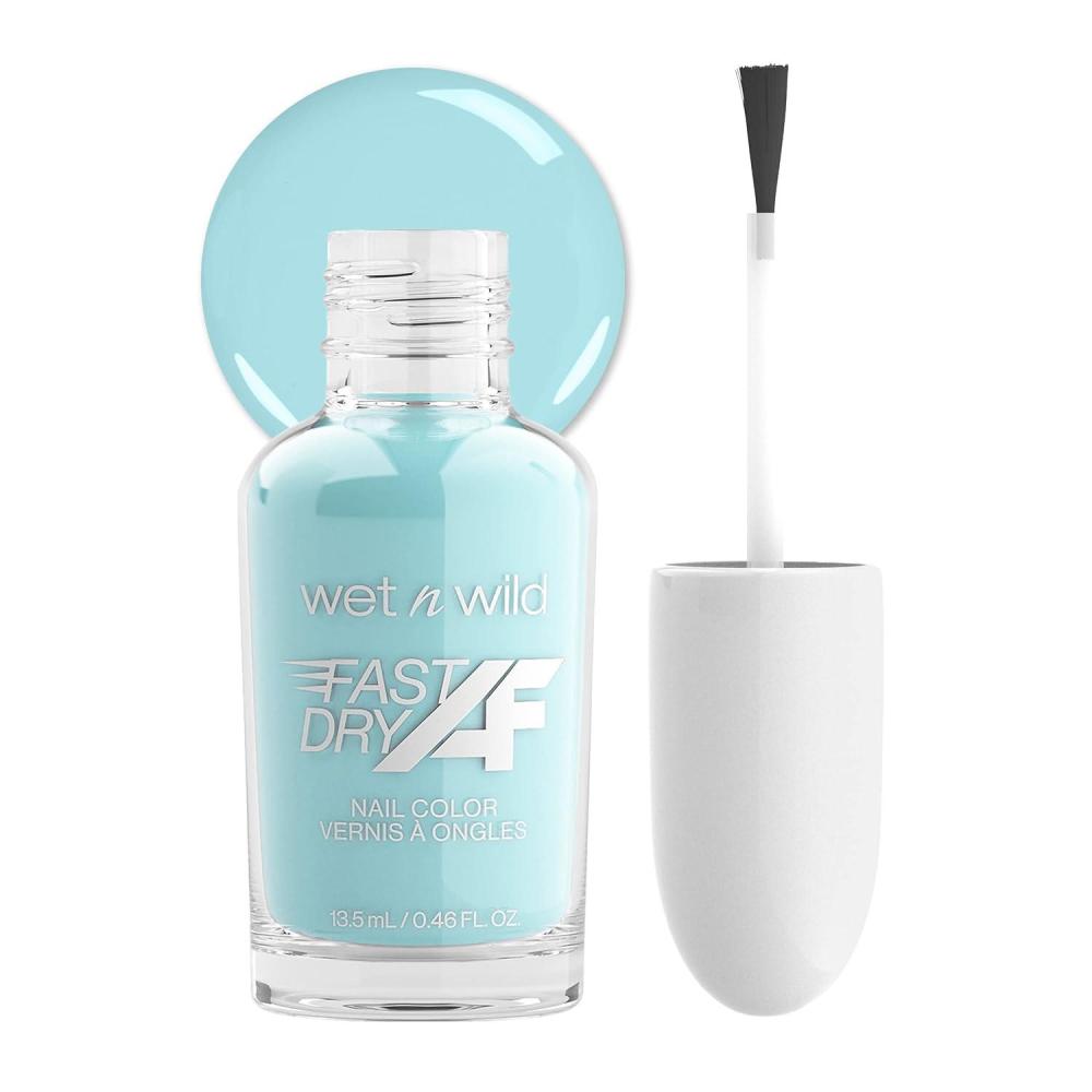 wet n wild Fast Dry AF Nail Polish, Quick 40 Second Dry Time, Long Lasting High-Shine – Red Light District(Out Of Pistachios)