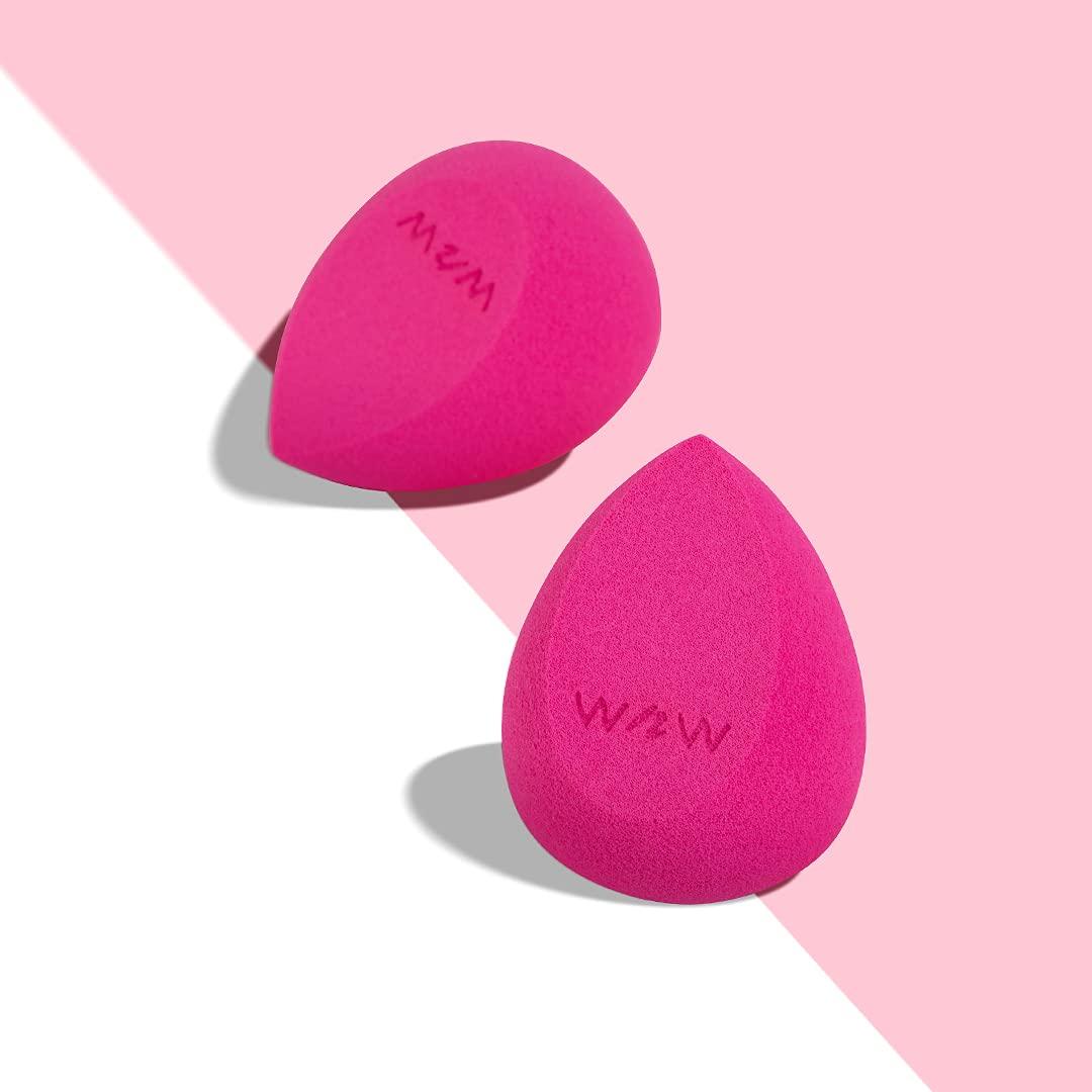 wet n wild Makeup Sponge – Low Product Absorption for Streak-Free Application, Effortless Blending Beauty for a Smooth Professional Looking Finish, Cruelty-Free & Vegan-Microfiber(Pink)