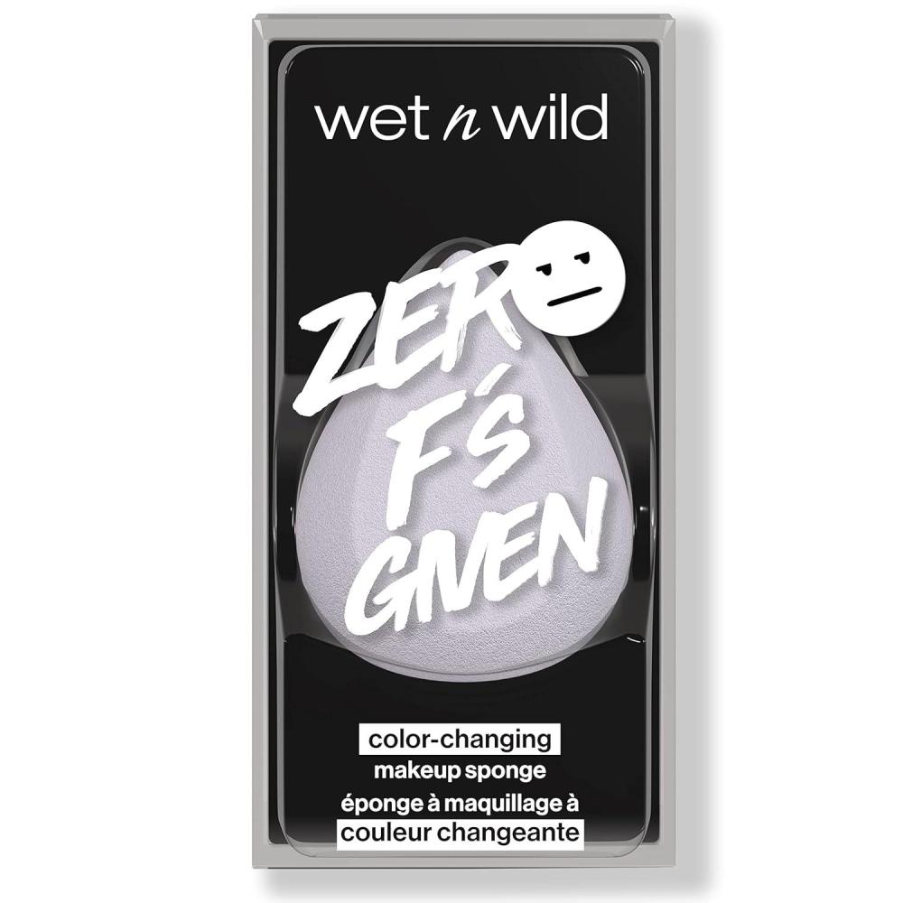 wet n wild Makeup Sponge – Low Product Absorption for Streak-Free Application, Effortless Blending Beauty for a Smooth Professional Looking Finish, Cruelty-Free & Vegan-Microfiber(Zeros F’s Given)