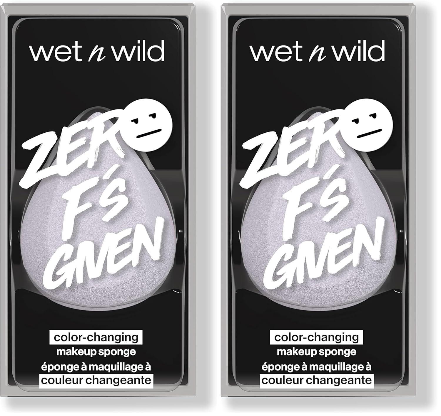 wet n wild Makeup Sponge – Low Product Absorption for Streak-Free Application, Effortless Blending Beauty for a Smooth Professional Looking Finish, Cruelty-Free & Vegan-Microfiber(Zeros F’s Given)