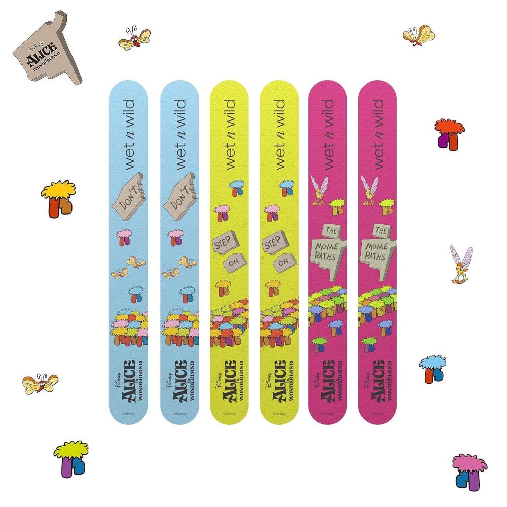 wet n wild Where Am I 6-Piece Nail File Set Alice In Wonderland Collection