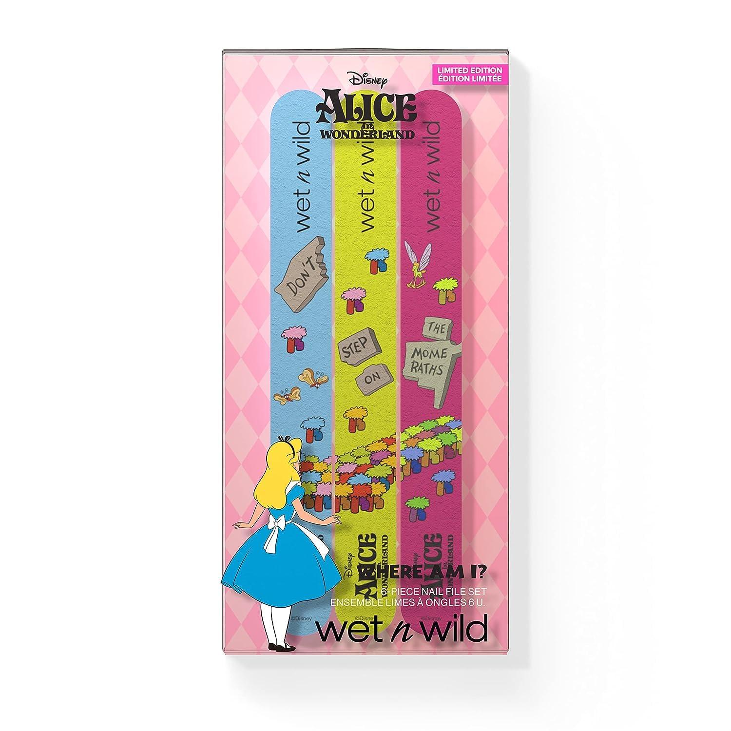 wet n wild Where Am I 6-Piece Nail File Set Alice In Wonderland Collection