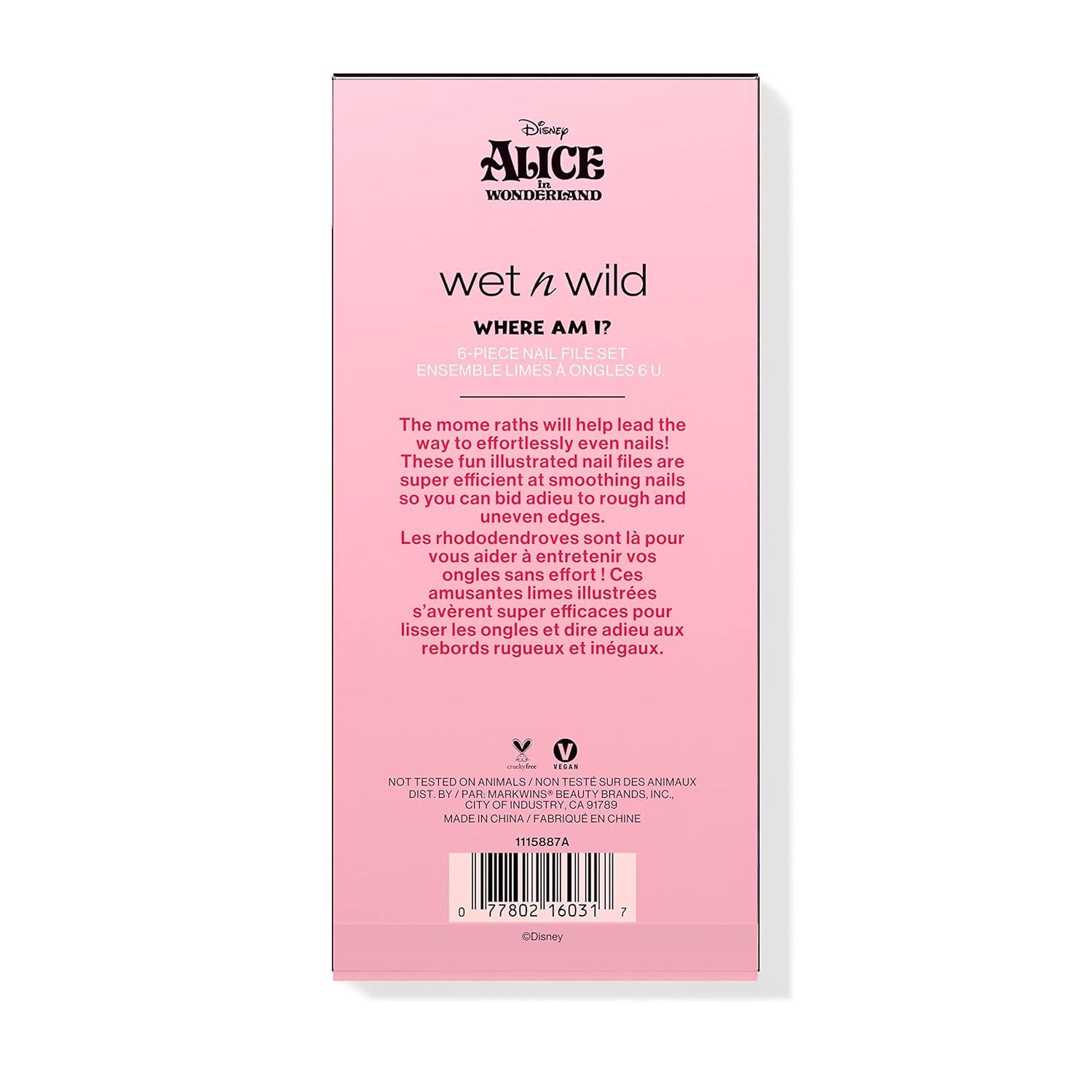 wet n wild Where Am I 6-Piece Nail File Set Alice In Wonderland Collection