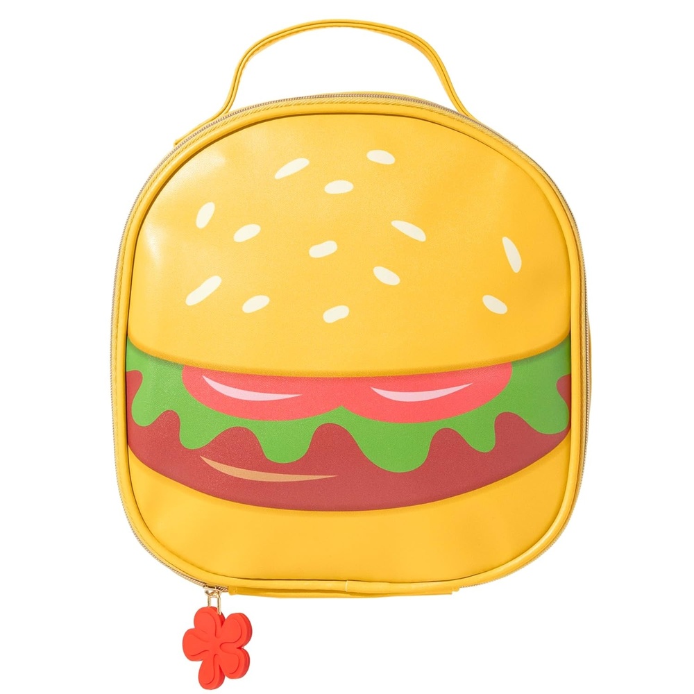 wet n wild Alice in Wonderland Makeup Bag, Limited Edition Collection Travel Pouch with Full-Zip Closure & Flexible Cotton Design(Krabby Patty)