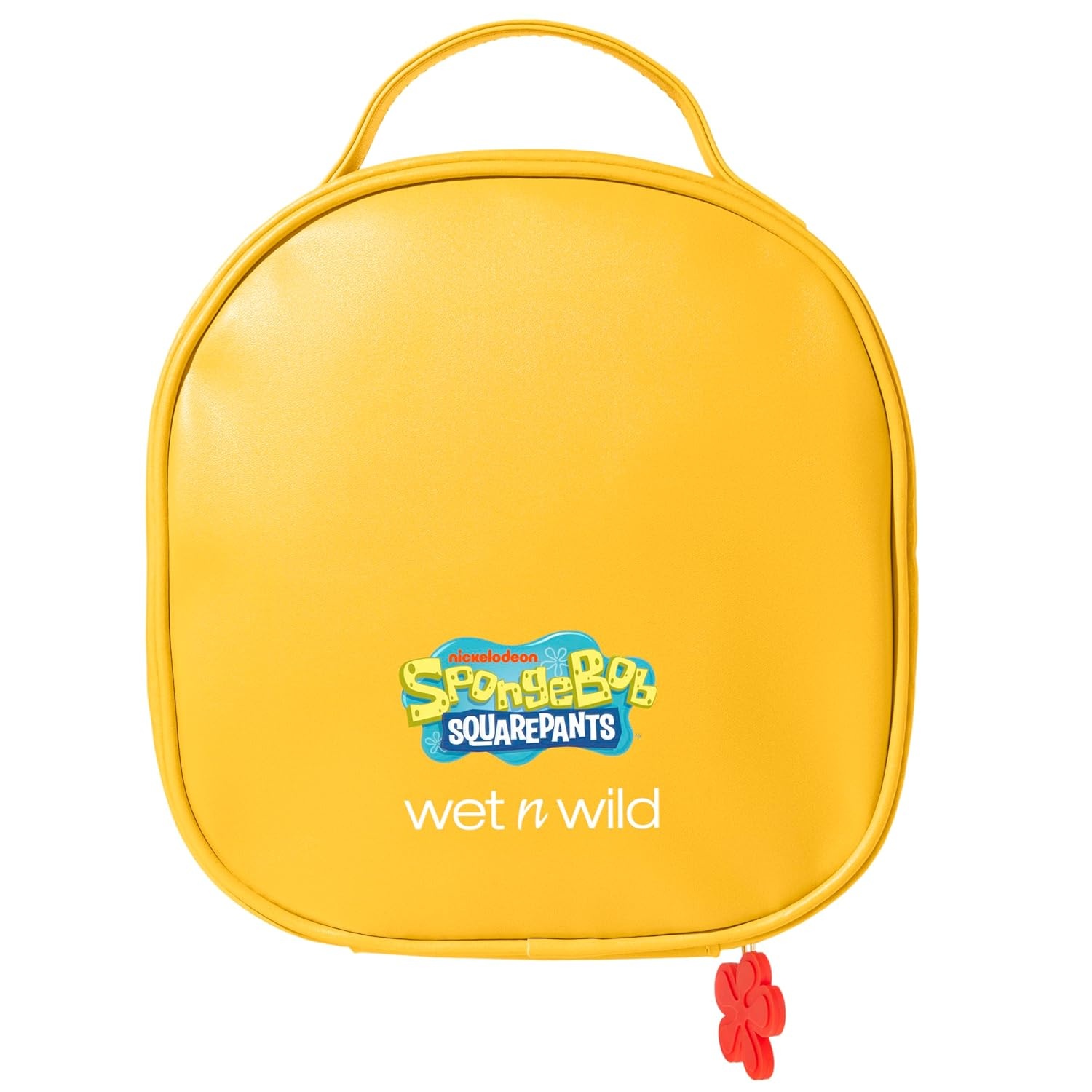wet n wild Alice in Wonderland Makeup Bag, Limited Edition Collection Travel Pouch with Full-Zip Closure & Flexible Cotton Design(Krabby Patty)