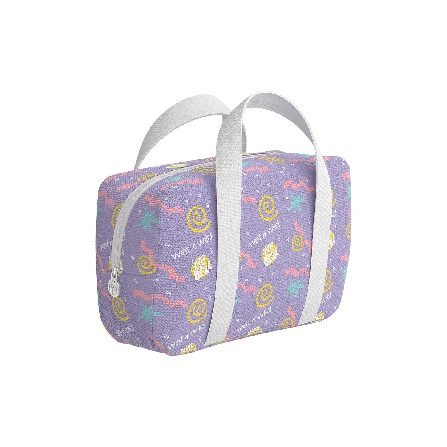 wet n wild Alice in Wonderland Makeup Bag, Limited Edition Collection Travel Pouch with Full-Zip Closure & Flexible Cotton Design(Saved By The Bell)