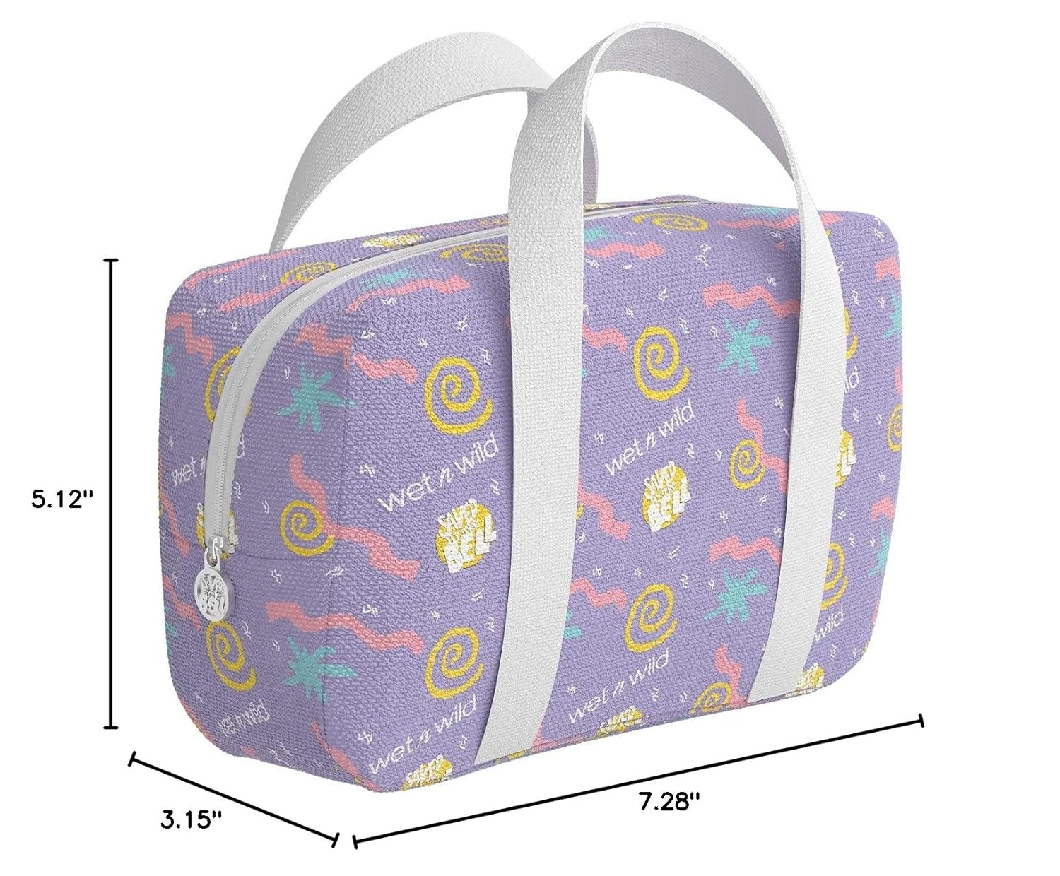 wet n wild Alice in Wonderland Makeup Bag, Limited Edition Collection Travel Pouch with Full-Zip Closure & Flexible Cotton Design(Saved By The Bell)