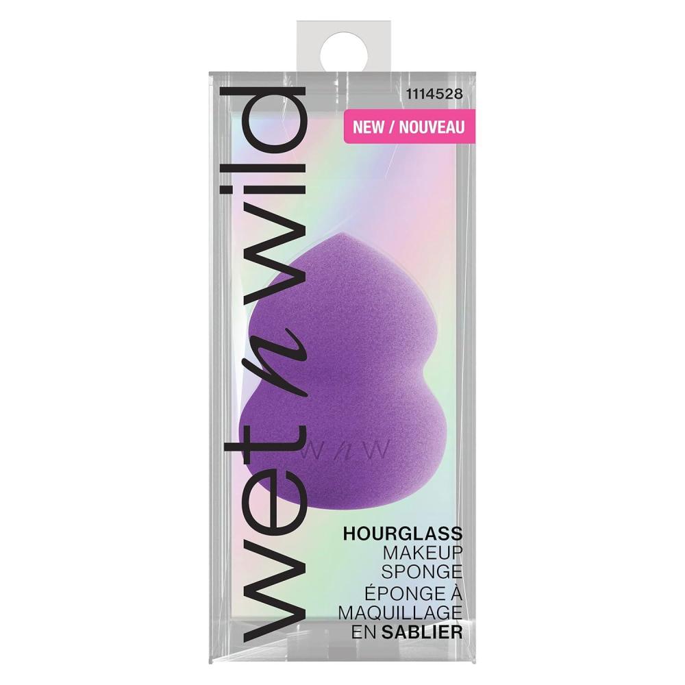 wet n wild Makeup Sponge – Low Product Absorption for Streak-Free Application, Effortless Blending Beauty for a Smooth Professional Looking Finish, Cruelty-Free & Vegan-Microfiber(Hourglass)