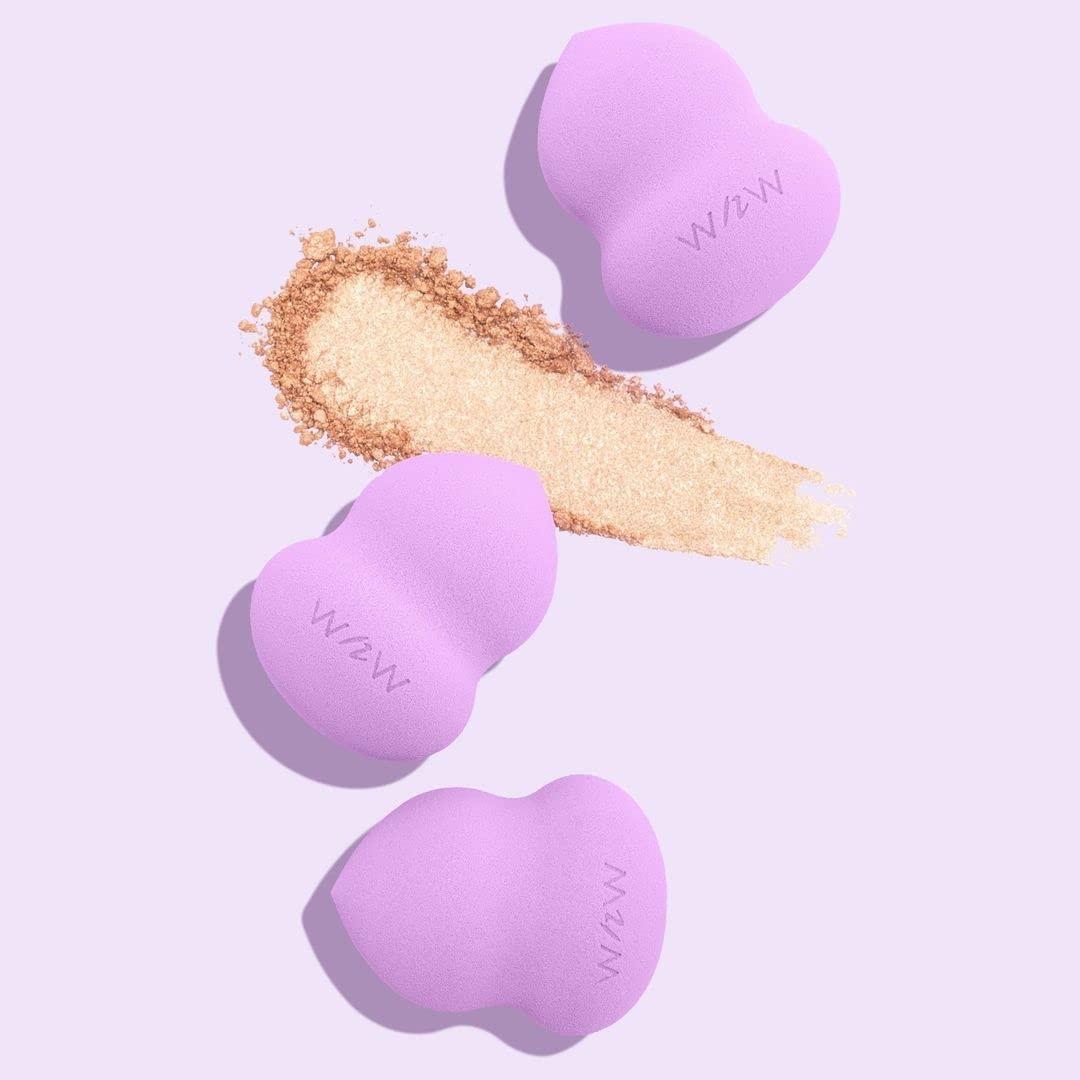 wet n wild Makeup Sponge – Low Product Absorption for Streak-Free Application, Effortless Blending Beauty for a Smooth Professional Looking Finish, Cruelty-Free & Vegan-Microfiber(Hourglass)