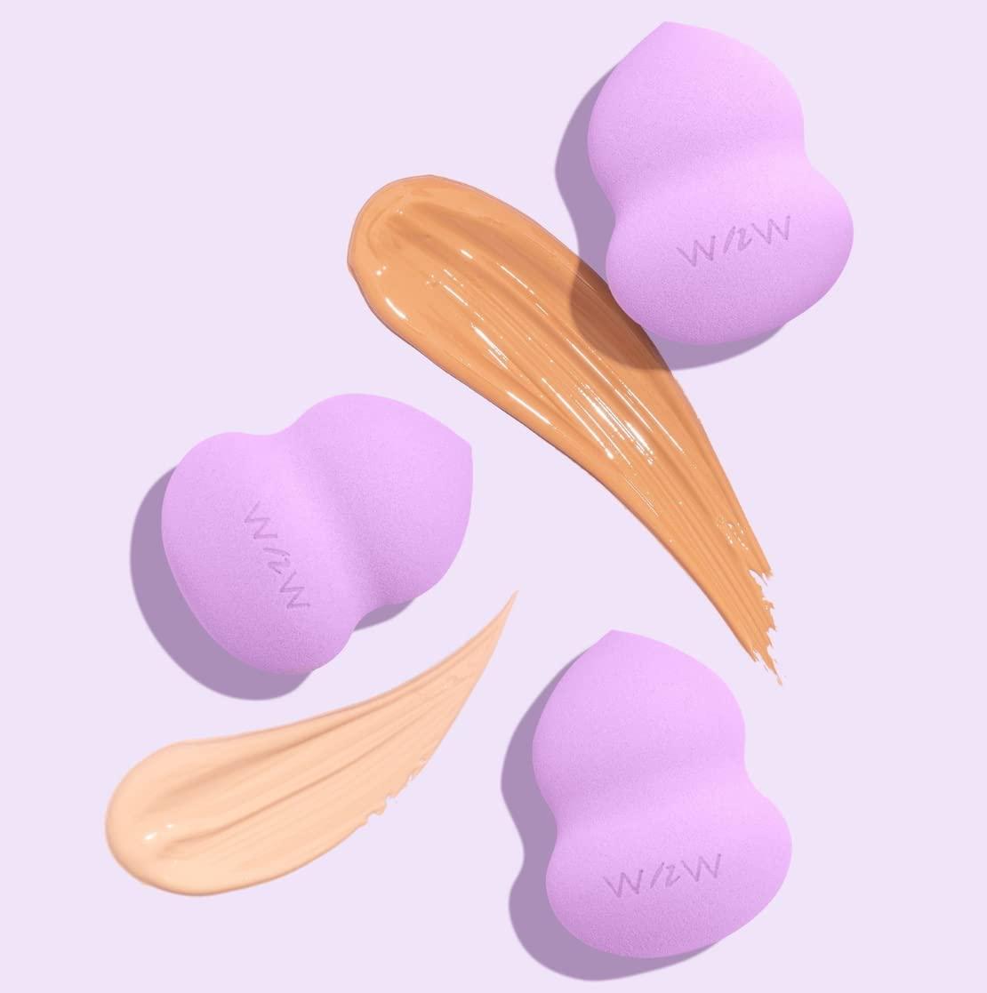 wet n wild Makeup Sponge – Low Product Absorption for Streak-Free Application, Effortless Blending Beauty for a Smooth Professional Looking Finish, Cruelty-Free & Vegan-Microfiber(Hourglass)