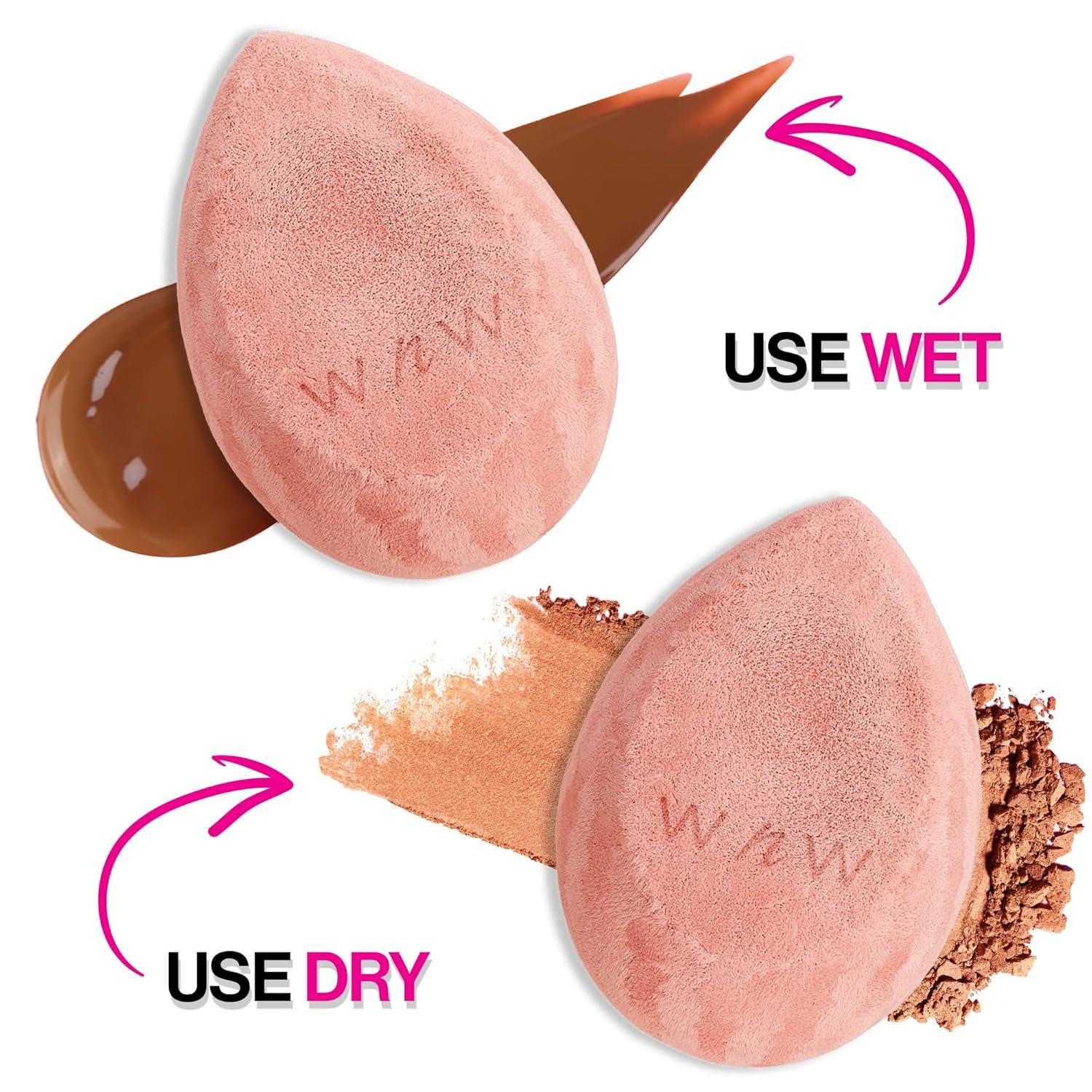 wet n wild Makeup Sponge – Low Product Absorption for Streak-Free Application, Effortless Blending Beauty for a Smooth Professional Looking Finish, Cruelty-Free & Vegan-Microfiber(Microfiber)
