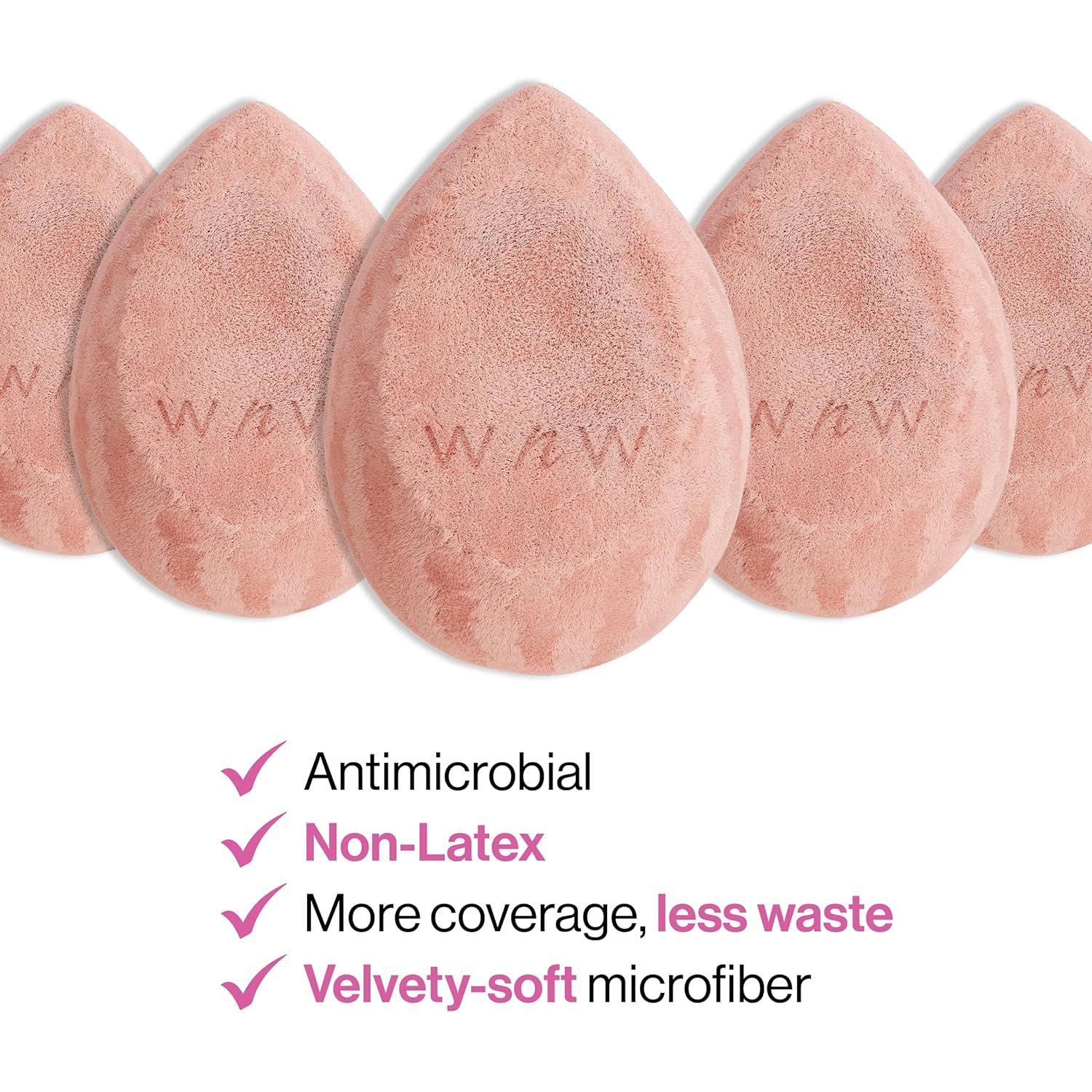 wet n wild Makeup Sponge – Low Product Absorption for Streak-Free Application, Effortless Blending Beauty for a Smooth Professional Looking Finish, Cruelty-Free & Vegan-Microfiber(Microfiber)
